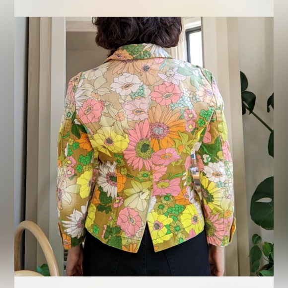 Vintage miss sixty floral print jacket. Size M - Picture 2 of 11